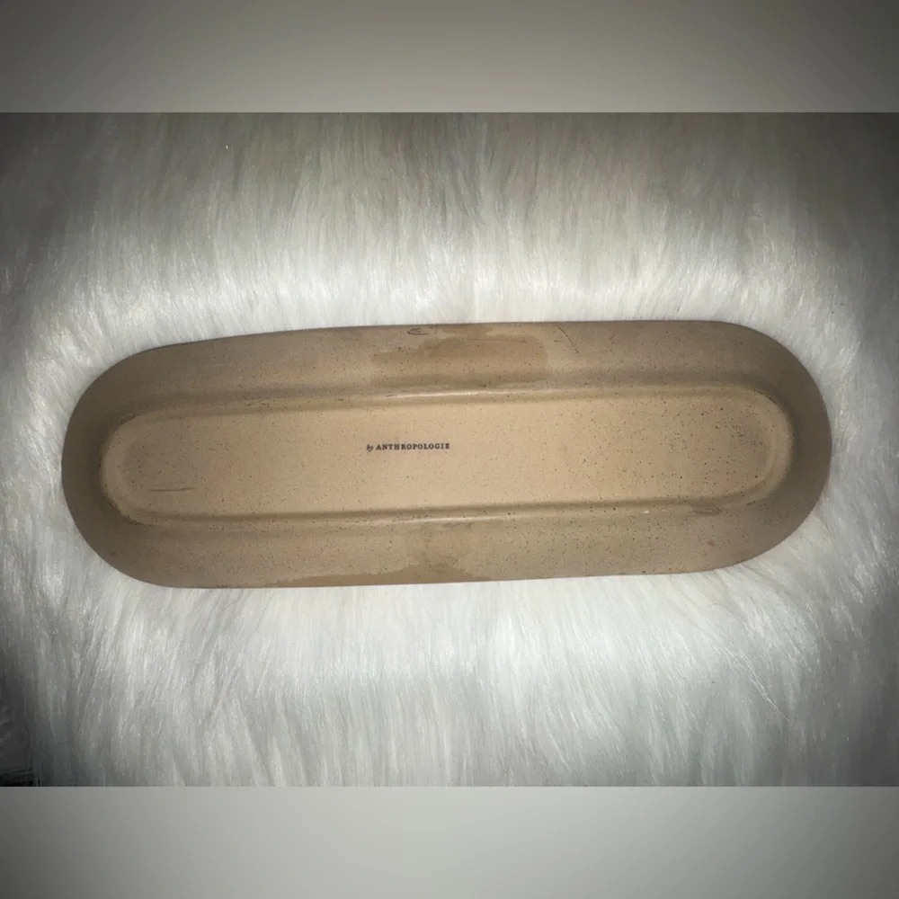 Anthropologie Tan Ceramic Tray - Picture 2 of 5